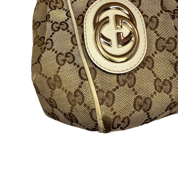 Authentic Gucci Monogram Medium Sukey Tote bag in cream - Picture 5 of 15